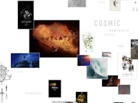 a collage of images with the word cosmic